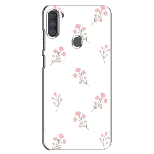 Чохол з квітковим принтом на Samsung Galaxy A11 (А115) (Рожеві квіти)
