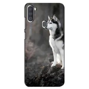 Чохол з Хаскі Samsung Galaxy A11 (A115) - (AlphaPrint) (Вірний собака)