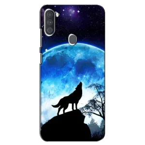 Захисні чохли для Samsung Galaxy A11 (А115) (AlphaPrint) (ХІТ продаж) ВОВК (Вовк на місяць)