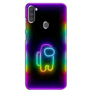 Чехол Амонг Ас для Samsung Galaxy A11 (A115) (AlphaPrint) (Яркий скин)