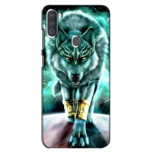 Захисні чохли для Samsung Galaxy A11 (А115) (AlphaPrint) (ХІТ продаж) ВОВК (Яскравий вовк)