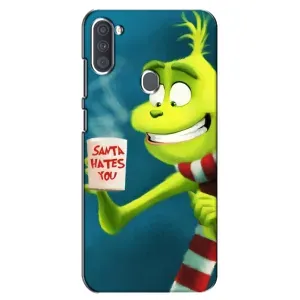 Різдвяні Чохли для Samsung Galaxy A11 (A115) (VPrint) (Зелений Грінч)