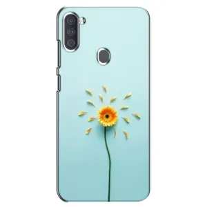 Чехлы с Цветами для Samsung Galaxy A11 (A115) (VPrint) (Желтый цветок)