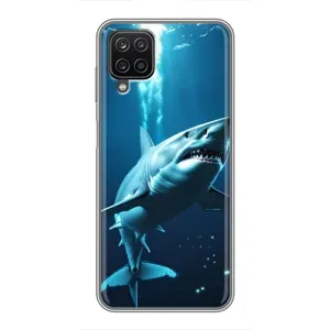 Чохол з картинкою 'Хижаки' для Samsung Galaxy A12 (Акула під водою)
