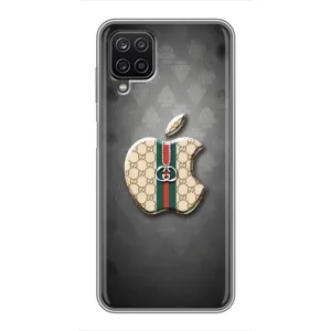 Чехлы ГУЧЧИ для Самсунг А12 (AlphaPrint) (Apple gucci)