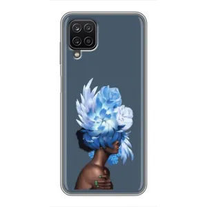 Чехлы (ART) Цветы на Samsung Galaxy A12 (VPrint) (Цветы на голове)