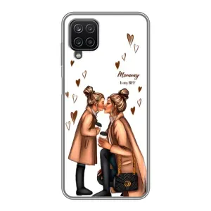 Чохол з друком для Samsung Galaxy A12 - (Мама з дитинкою) (AlphaPrint) (Донька і мама)