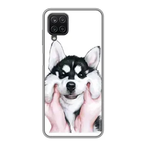 Чохли з собаками для Samsung Galaxy A12 (VPrint) (Радісний Хаскі)