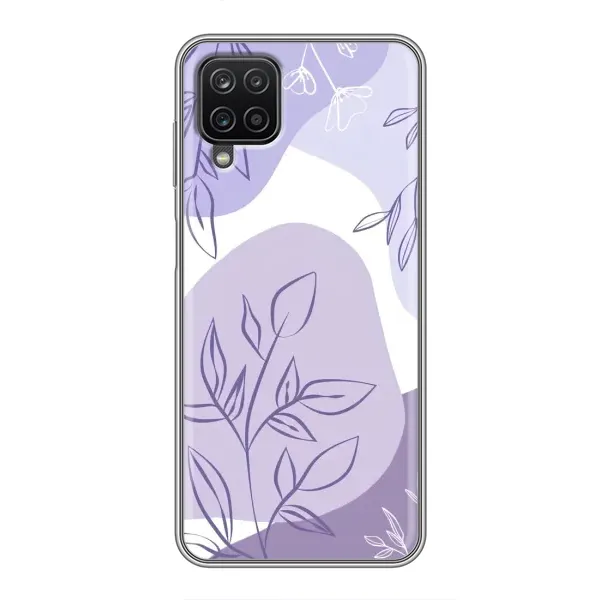 Чохол з принтом «Фіолетове листя абстракція» для Samsung Galaxy A12 Чохол з принтом «Фіолетове листя абстракція» для Samsung Galaxy A12