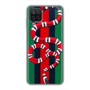 Чехлы ГУЧЧИ для Самсунг А12 (AlphaPrint) (Gucci змия)