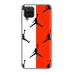Чохли для Samsung Galaxy A12 - з картинкою JORDAN (AlphaPrint) (Лого Джордан)