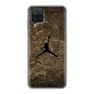 Чохли для Samsung Galaxy A12 - з картинкою JORDAN (AlphaPrint) (Logo Jordan)