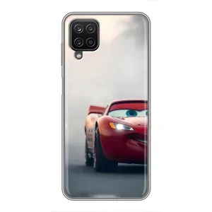 Силиконовый чехол Маквин для Samsung Galaxy A12 (Скоростной Маквин)