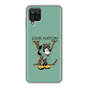 Чохли Луі Вітон для Samsung Galaxy A12 (AlphaPrint - LOUIS VUITTON) (Міккі Маус LV)