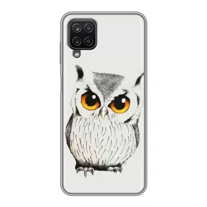 Чохол з пташками на Samsung Galaxy A12 (VPrint) (Мила Сова)