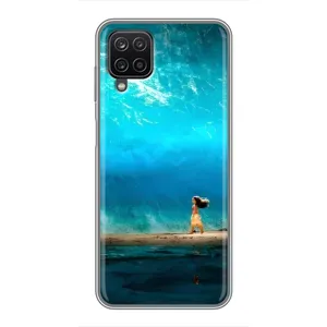 Чехол с мультфильмом Моана Samsung Galaxy A12 (Океан Моана)