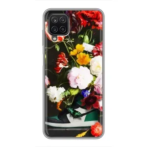 Бренднові Чохли для Samsung Galaxy A12 - (PREMIUMPrint) (Nike цветы)