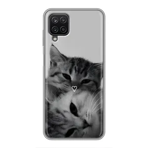 Чохол з малюнком кіт на Samsung Galaxy A12 (Пара котів)