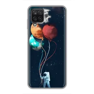 Космічні Чохли для Самсунг Галаксі А12 (VPrint) (Планети кульки)