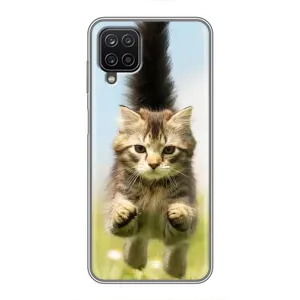 Чохли з Котиками для Samsung Galaxy A12 (VPrint) (Прижок кота)
