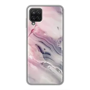 Мраморний чехол на Samsung Galaxy A12 (VPrint) (Пурпурний Мрамор)
