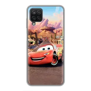 Силиконовый чехол Маквин для Samsung Galaxy A12 (Радиаторный Спрингс Маквин)