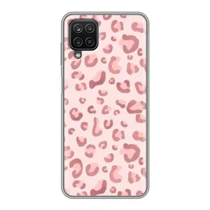 Чохол з розовим принтом для Samsung Galaxy A12 (Рожевий леопард)