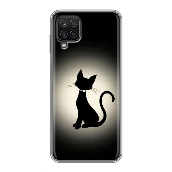 Чохол з принтом «Силует котика» для Samsung Galaxy A12 Чохол з принтом «Силует котика» для Samsung Galaxy A12