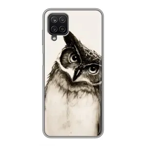 Чохол з пташками на Samsung Galaxy A12 (VPrint) (Сова)