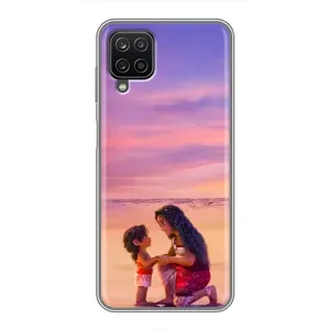 Чехол с мультфильмом Моана Samsung Galaxy A12 (Маленькая Ваяна)