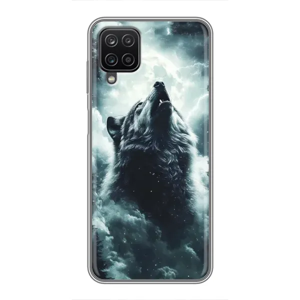 Чохол з принтом «Вовк у хмарах» для Samsung Galaxy A12