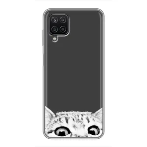 Чохол на Самсунг Галаксі А12 з Котиками (VPrint) (Виглядає котик)