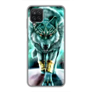 Захисні чохли для Самсунг Галаксі А12 (AlphaPrint) (ХІТ продаж) ВОВК (Яскравий вовк)