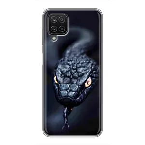 Чохол з картинкою 'Хижаки' для Samsung Galaxy A12 (Чорна змія)