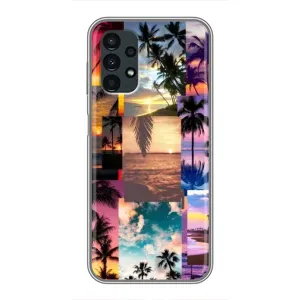 Силиконовый чехол с КАРТИНКАМИ лето для Samsung Galaxy A13 (4G) (AlphaPrint) (Летний отпуск)