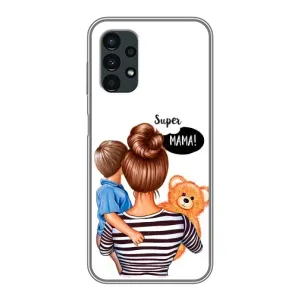 Чохол з друком для Samsung Galaxy A13 (4G) - (Мама з дитинкою) (AlphaPrint) (Мама з синочком)