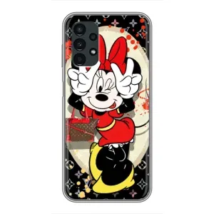 Чехол Disney Mouse Samsung Galaxy A13 (4G) (PREMIUMPrint) (Минни peace)