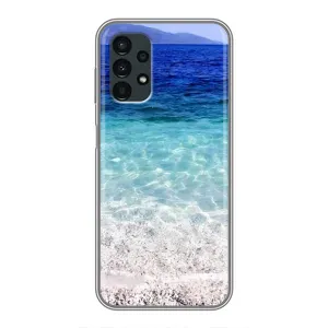 Силиконовый чехол с КАРТИНКАМИ лето для Samsung Galaxy A13 (4G) (AlphaPrint) (Море)