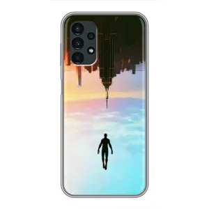 Чехол с человеком пауком для Samsung Galaxy A13 (4G) - (AlphaPrint) (Паук человек)