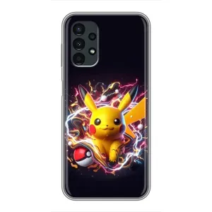 Чохол з Пікачу на Samsung Galaxy A13 (4G) (Пікачу з м'ячем)