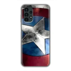 Чехол МАРВЕЛ для Самсунг А13 (4G) (AlphaPrint) (Щит Капитана Америки)