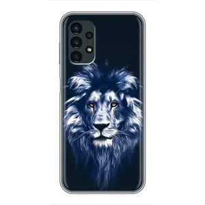 Чохол з картинкою ЛЕВ для Samsung Galaxy A13 (4G) (VPrint) (Синій Лев)