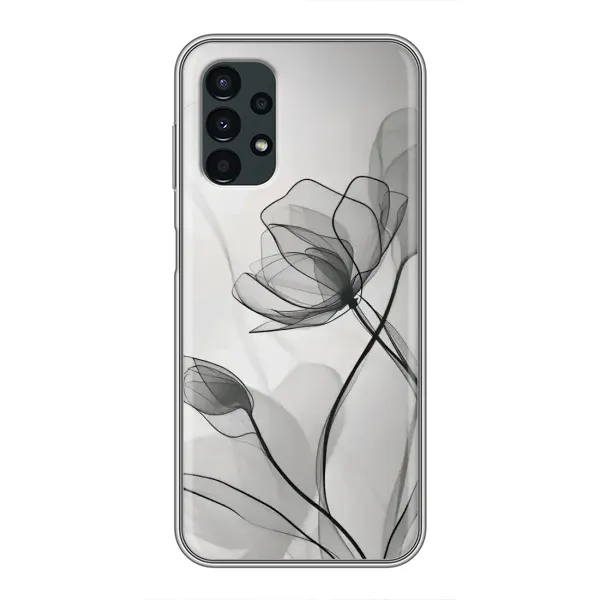 Чохол з принтом «Чорні квіти» для Samsung Galaxy A13 (5G)