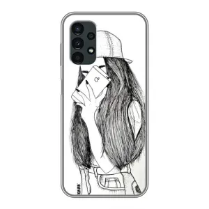 Чохол з друком для Samsung Galaxy A13 (5G) - (Мода) (AlphaPrint) (Фото дівчини)