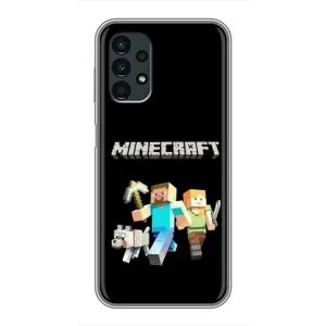 Чехол Майнкрафт на Samsung Galaxy A13 (5G) (AlphaPrint) Minecraft (герои Minecraft)