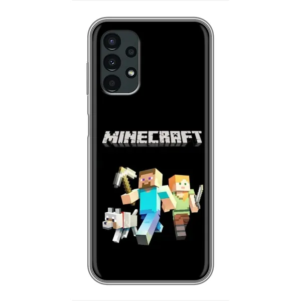 Чохол з принтом «герої Minecraft» для Samsung Galaxy A13 (5G)