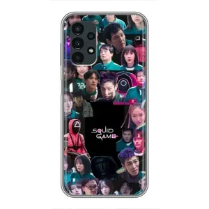 Чохол Гра в кальмара для Samsung Galaxy A13 (5G) (Колаж Гра кальмара)