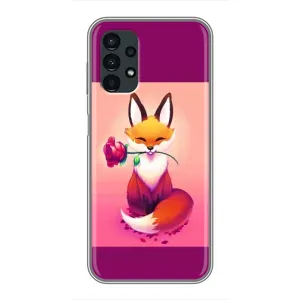Чохли з картинкою Лисичка для Samsung Galaxy A13 (5G) (VPrint) (Лиса з трояндою)