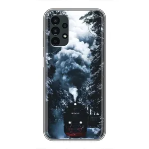 Новорічні, Святкові Чохли для Samsung Galaxy A13 (5G) - 2024 год (Зимовий потяг)