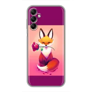 Чохли з картинкою Лисичка для Samsung Galaxy A14 5G (VPrint) (Лиса з трояндою)